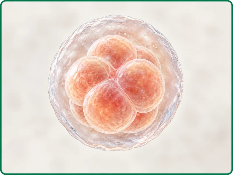 رسم تعليمي للخلايا المبكرة ضمن الأسبوع 3 من الحمل